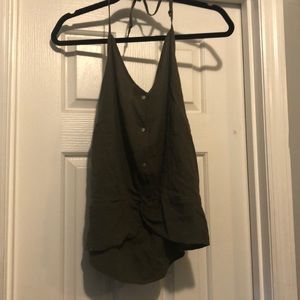 Knot front halter top